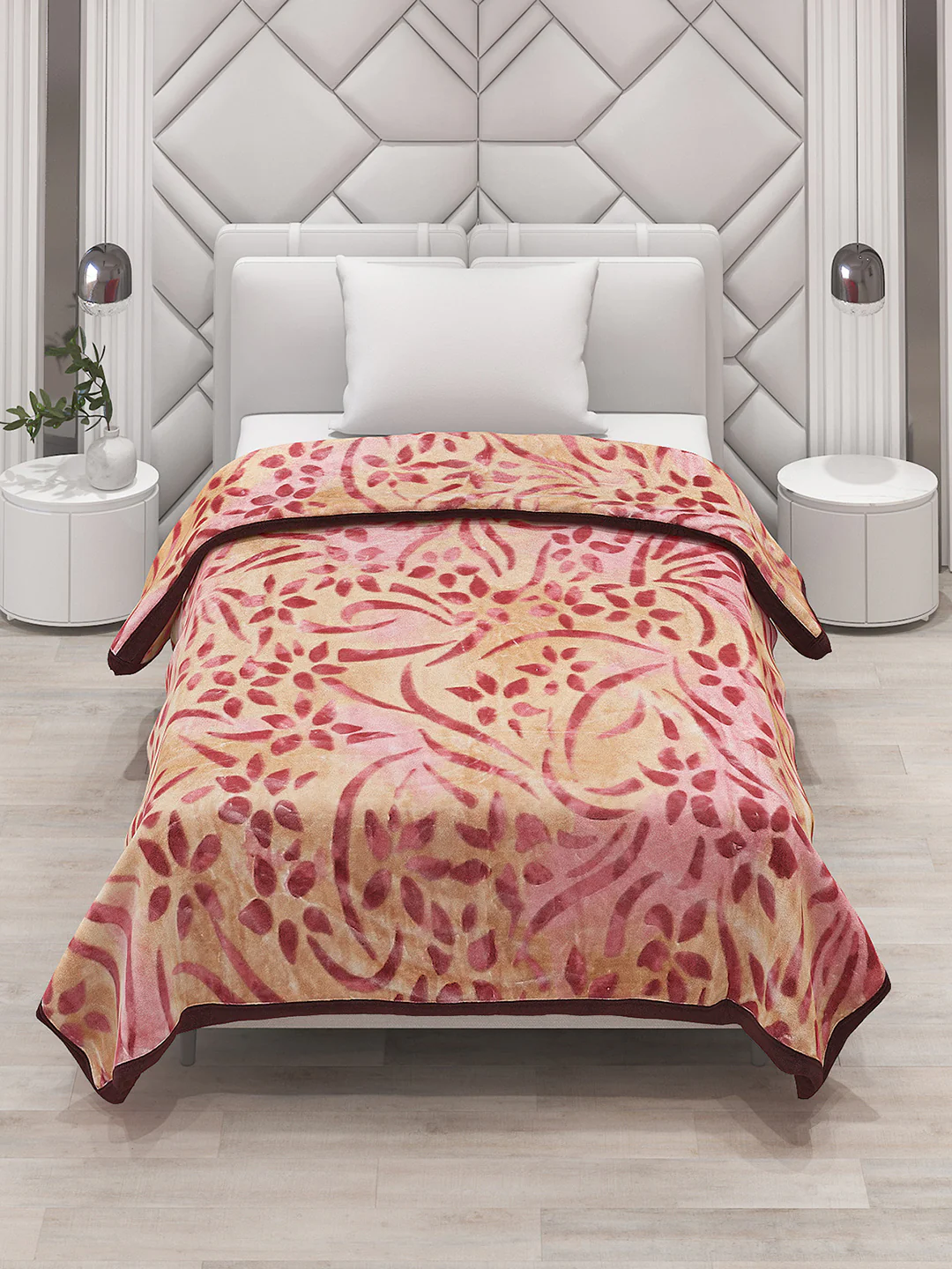 Printed Single Bed Blanket for Mild Winter -2 Ply - Image 2