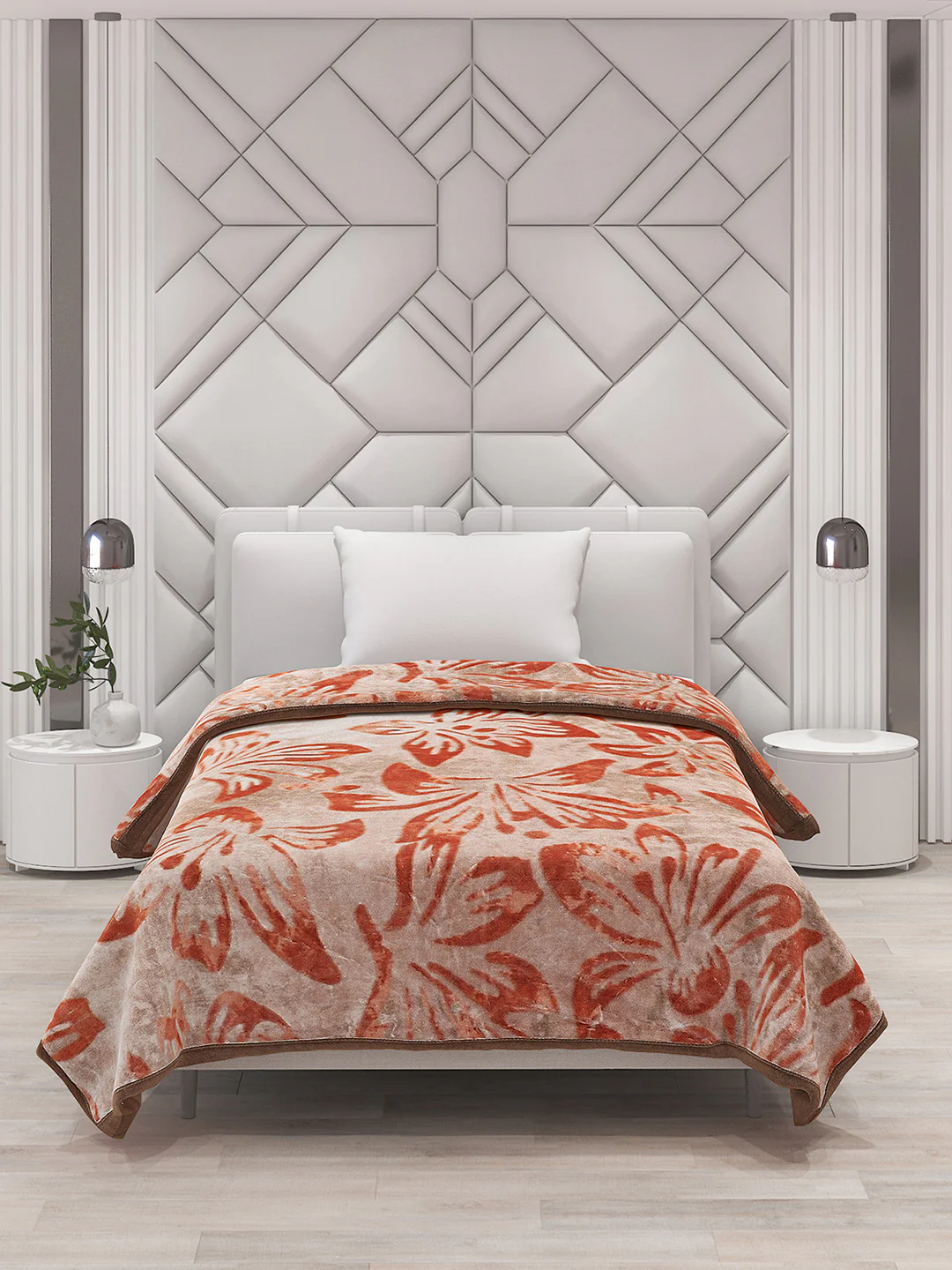 Printed Single Bed Blanket for Mild Winter -2 Ply - Image 3