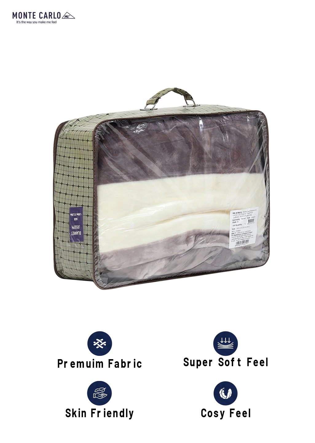 Printed Single Bed Blanket for Mild Winter -2 Ply - Image 8