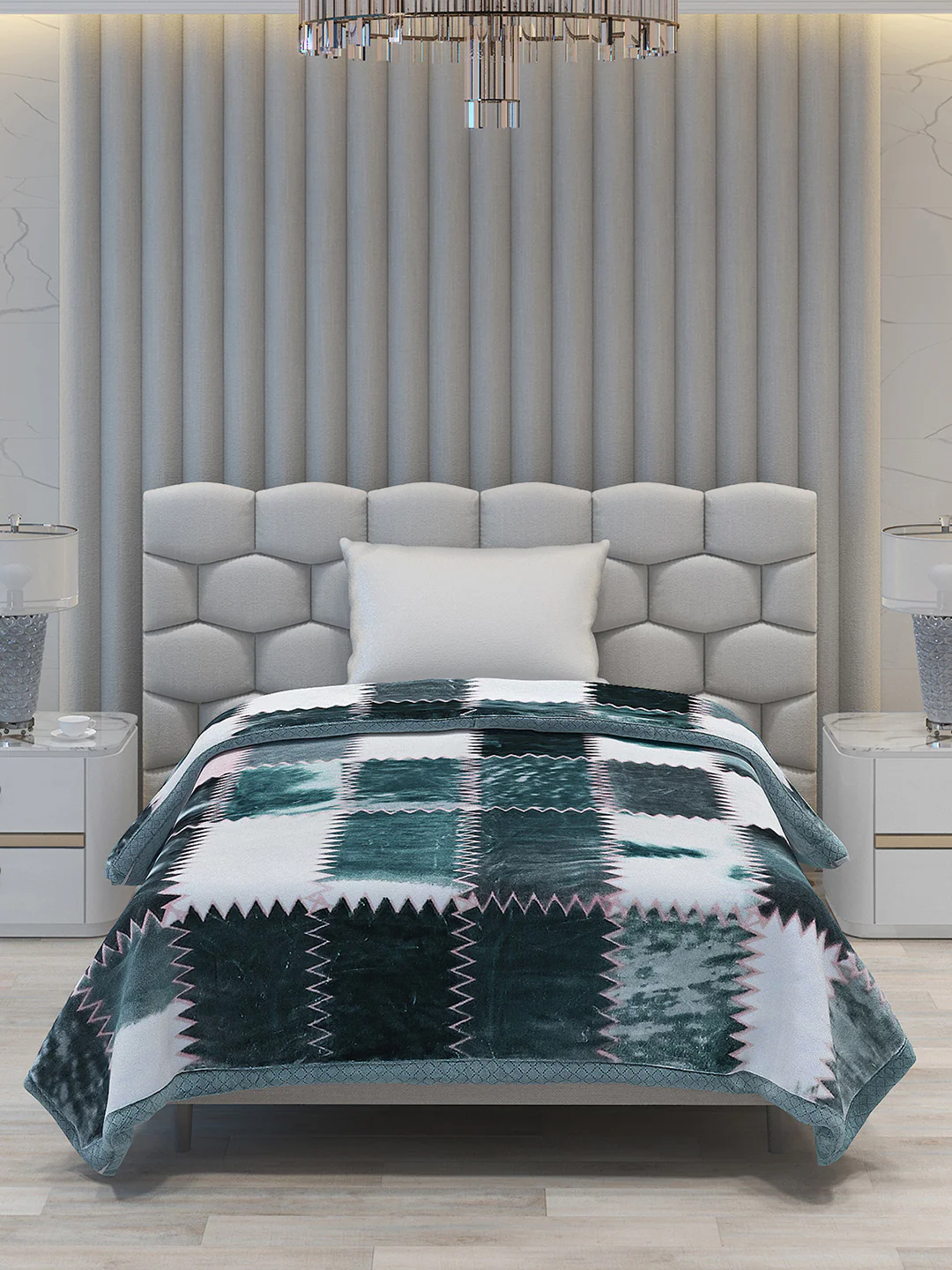 Printed Single Bed Blanket for Mild Winter -2 Ply - Image 3