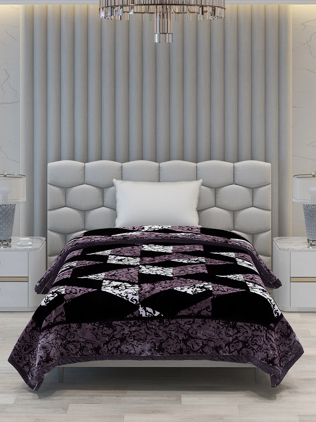 Printed Single Bed Blanket for Mild Winter -2 Ply - Image 3