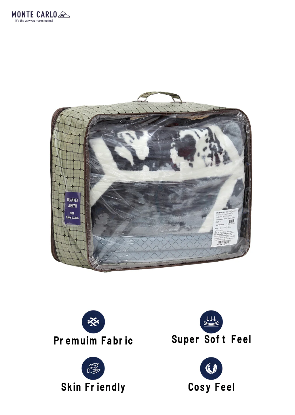 Printed Single Bed Blanket for Mild Winter -2 Ply - Image 8