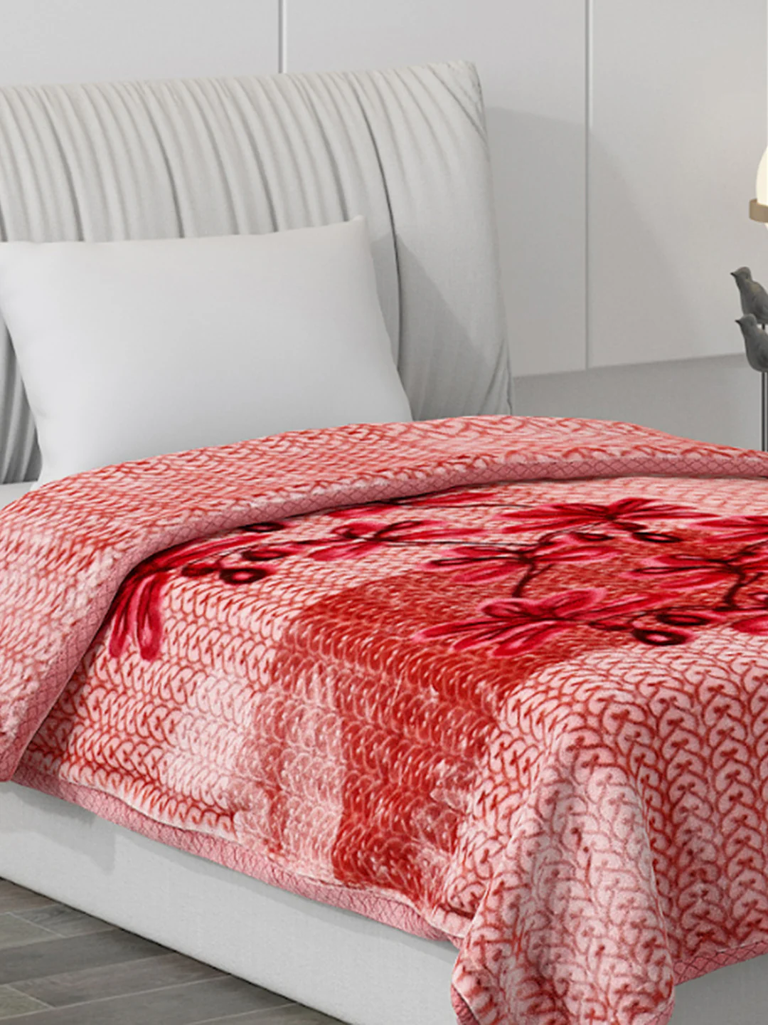 Printed Single Bed Blanket for Mild Winter -2 Ply - Image 4