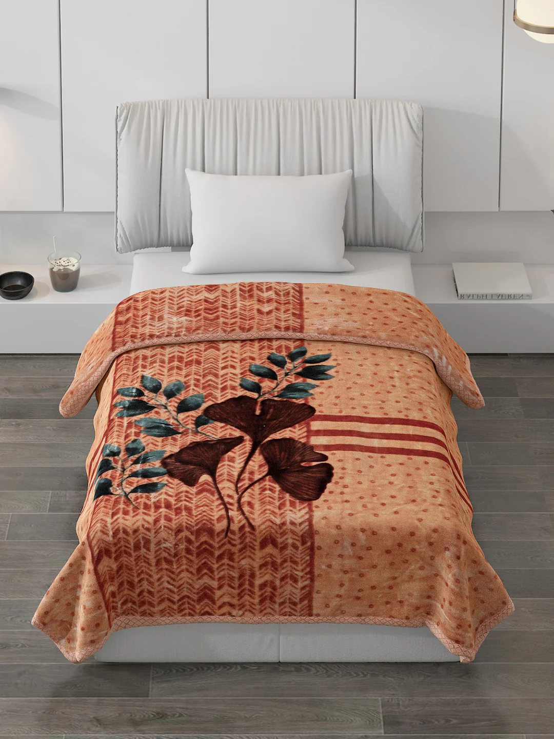 Printed Single Bed Blanket for Mild Winter -2 Ply - Image 2