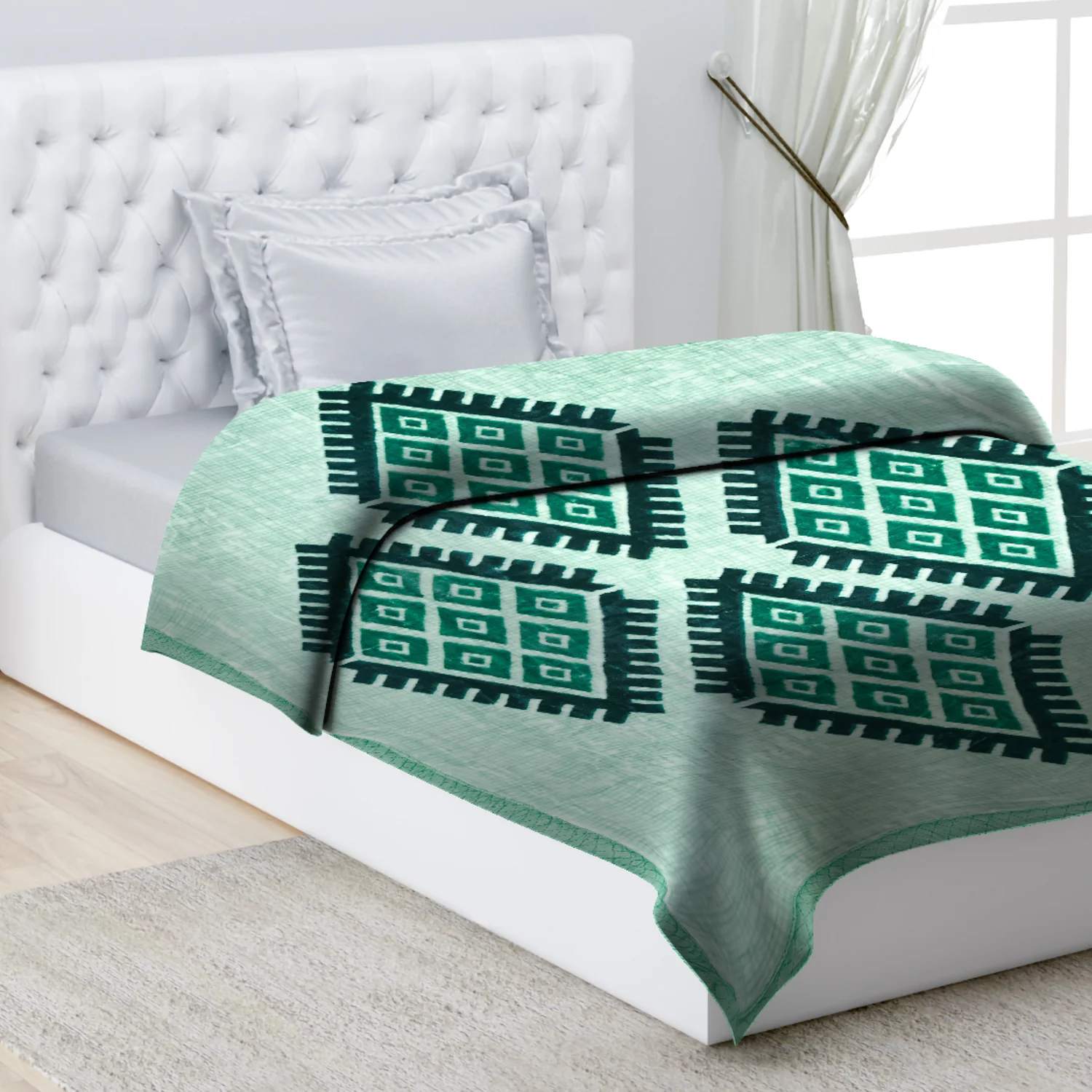 Printed Single Bed Blanket for Mild Winter -2 Ply - Image 9