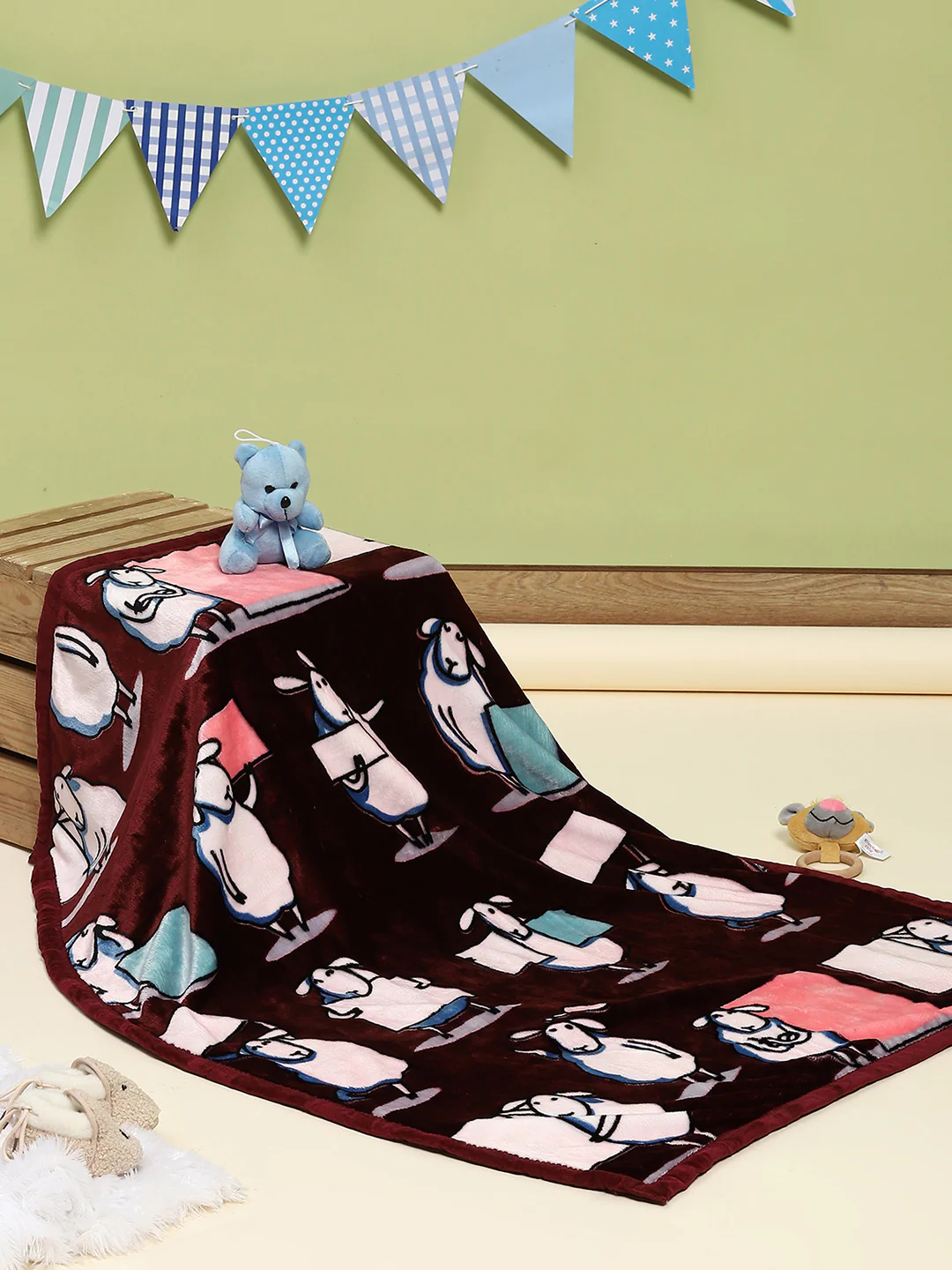 Printed Baby Blanket for Mild Winter -2 Ply - Image 2