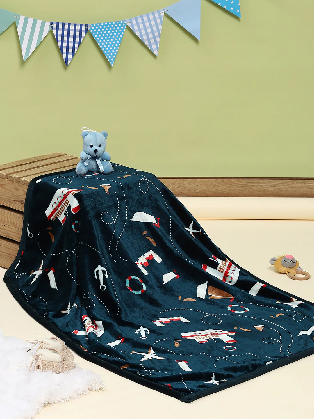 Printed Baby Blanket for Mild Winter -2 Ply - Image 2