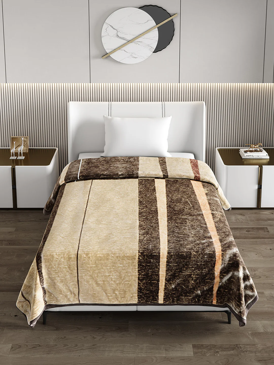 Printed Single Bed Blanket for Mild Winter -2 Ply - Image 3