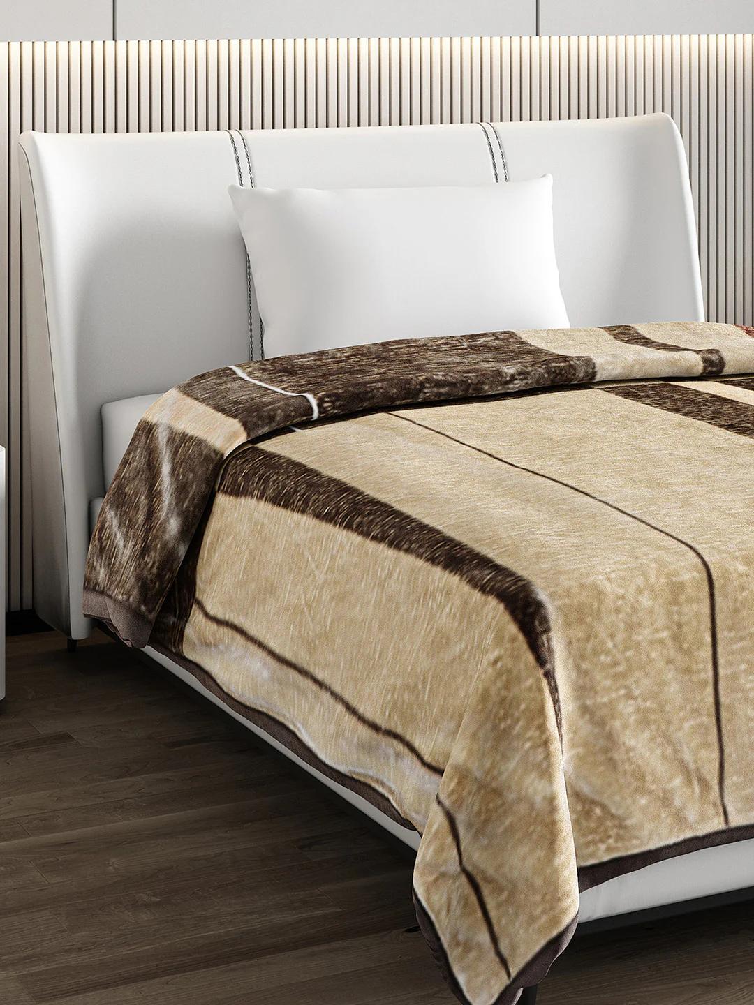 Printed Single Bed Blanket for Mild Winter -2 Ply - Image 4