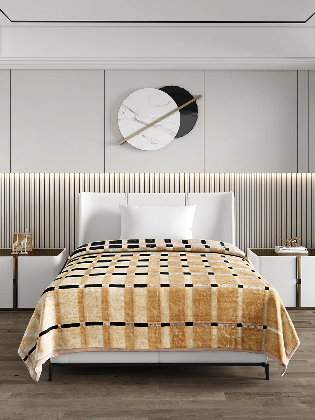 Printed Single Bed Blanket for Mild Winter -2 Ply - Image 2
