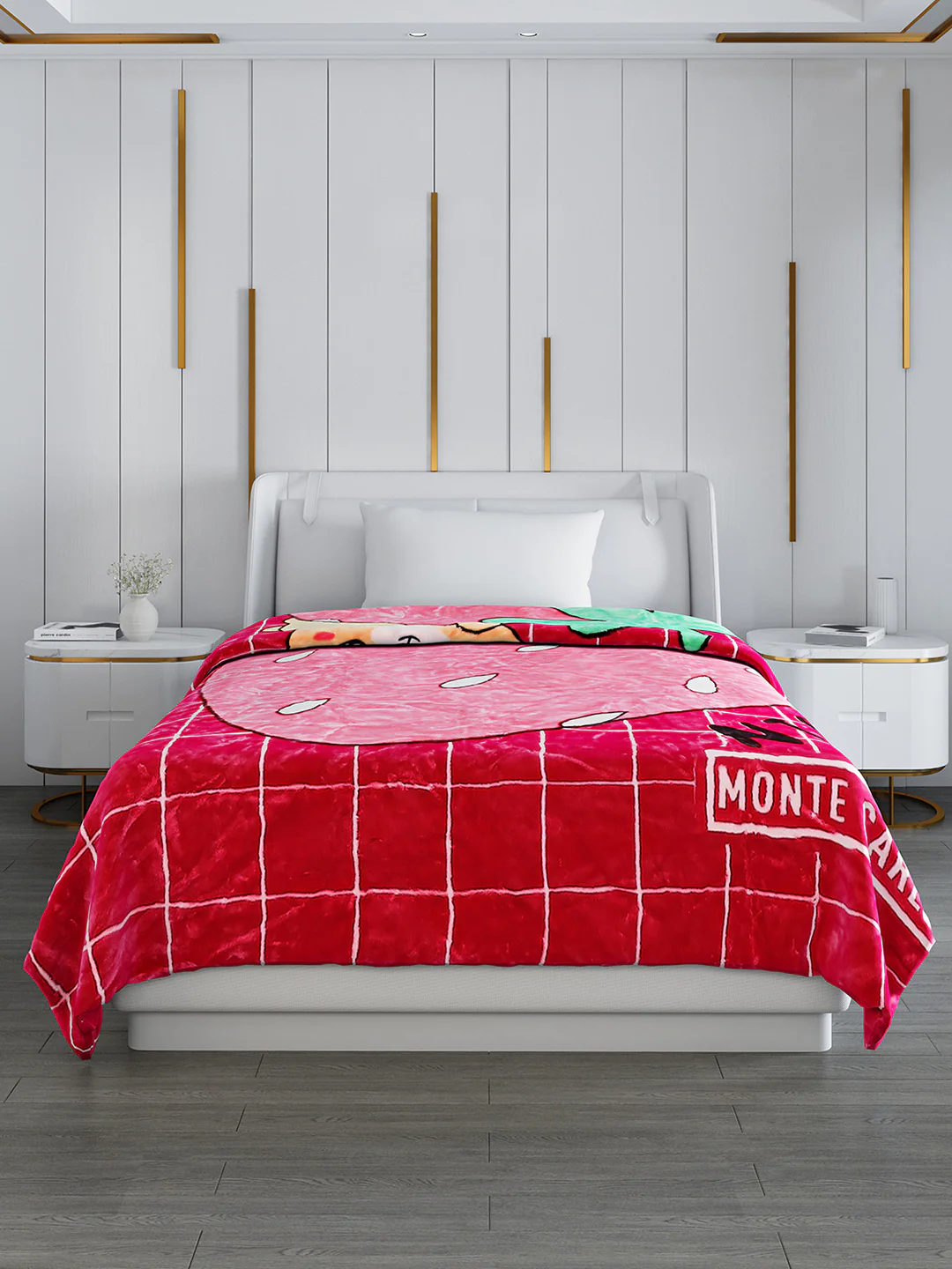 Printed Single Bed Blanket for Mild Winter -2 Ply - Image 2
