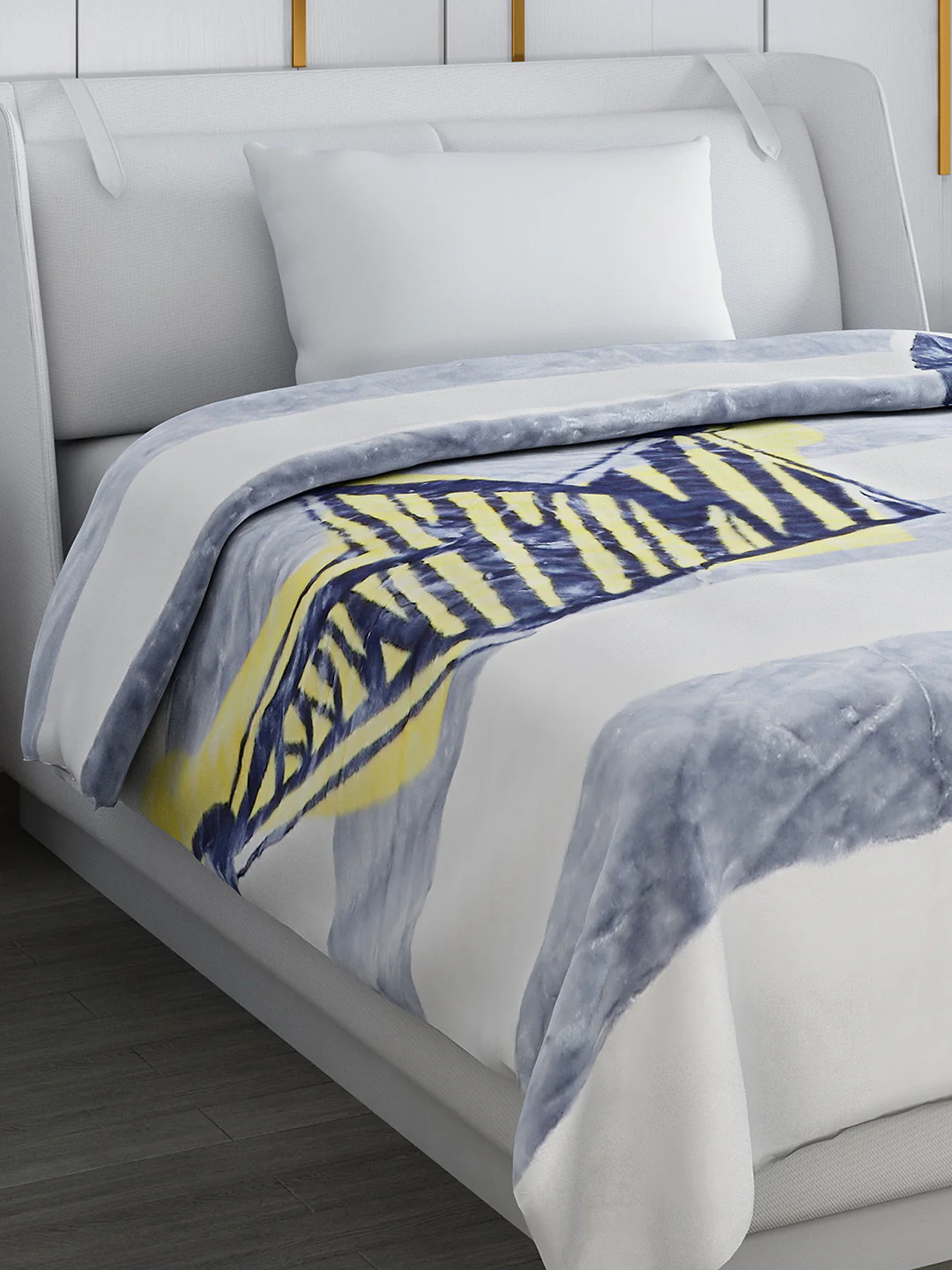 Printed Single Bed Blanket for Mild Winter -2 Ply - Image 4