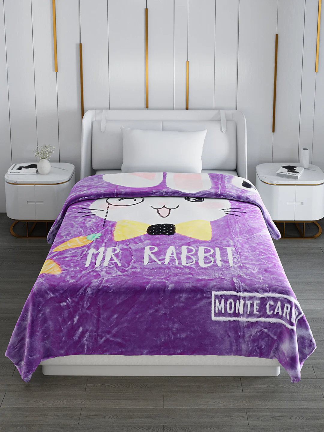 Printed Single Bed Blanket for Mild Winter -2 Ply - Image 3