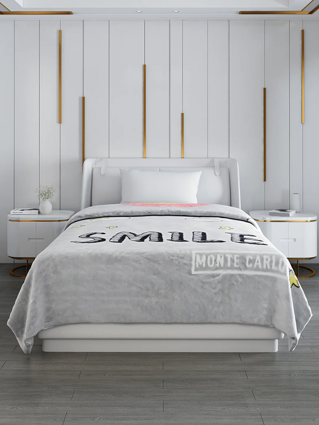 Printed Single Bed Blanket for Mild Winter -2 Ply - Image 2