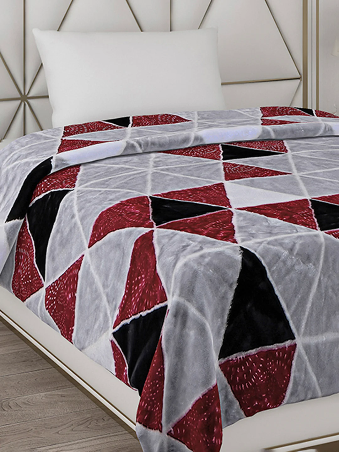 Printed Single Bed Blanket for Mild Winter -2 Ply - Image 4