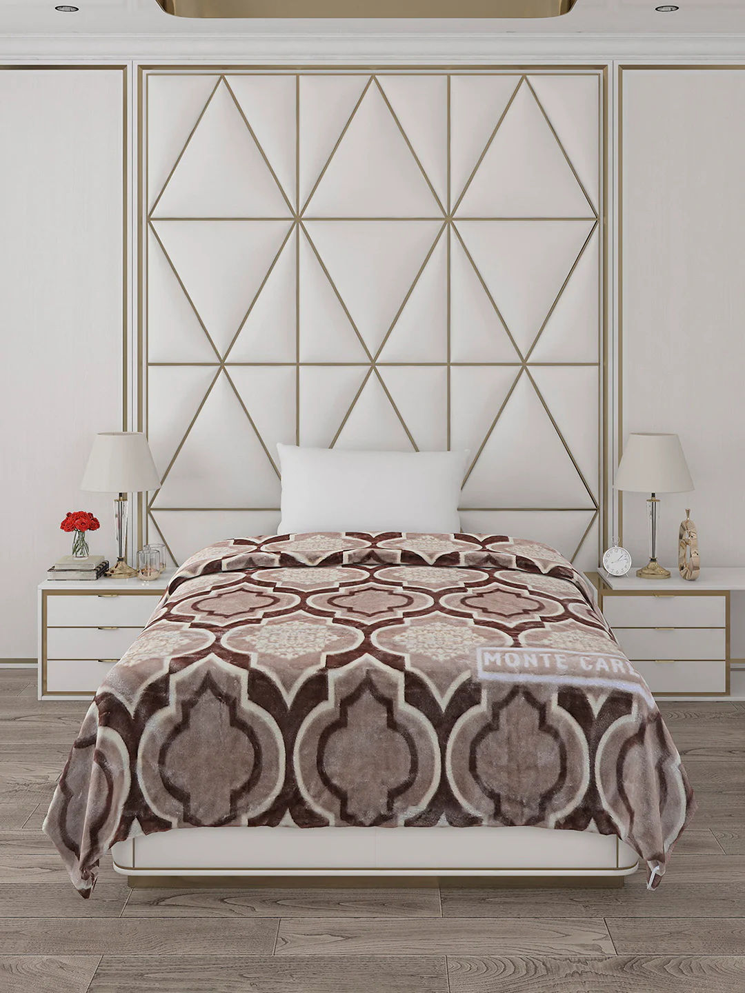Printed Single Bed Blanket for Mild Winter -2 Ply - Image 2