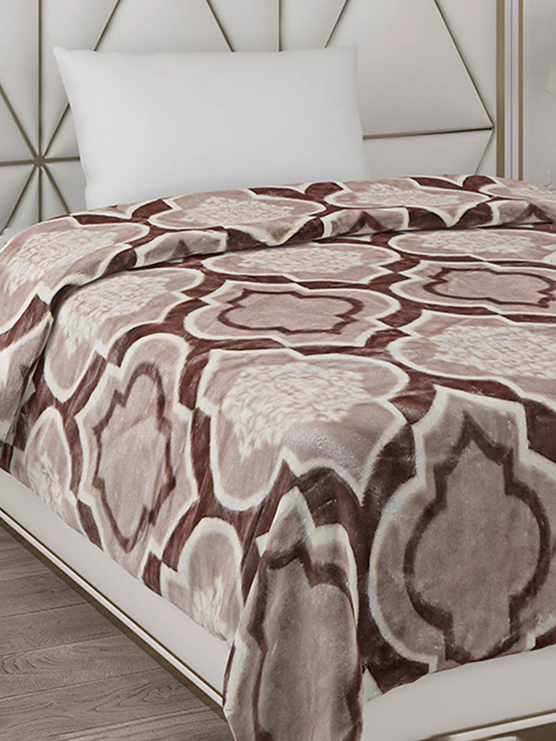 Printed Single Bed Blanket for Mild Winter -2 Ply - Image 4