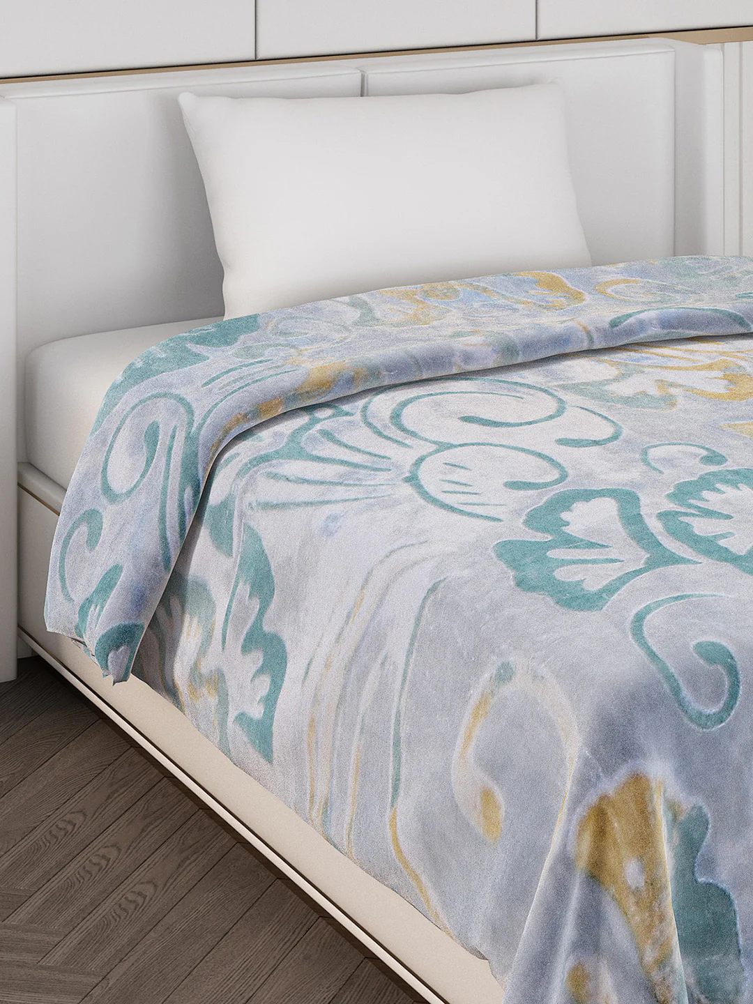 Printed Single Bed Blanket for Mild Winter -2 Ply - Image 4