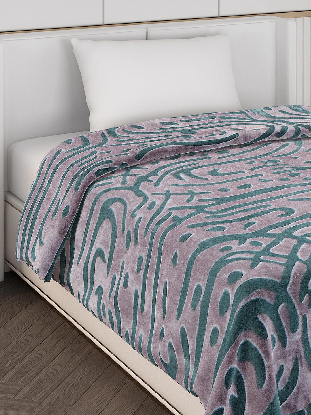 Printed Single Bed Blanket for Mild Winter -2 Ply - Image 4