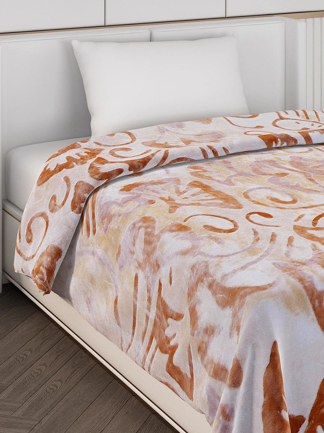 Printed Single Bed Blanket for Mild Winter -2 Ply - Image 4