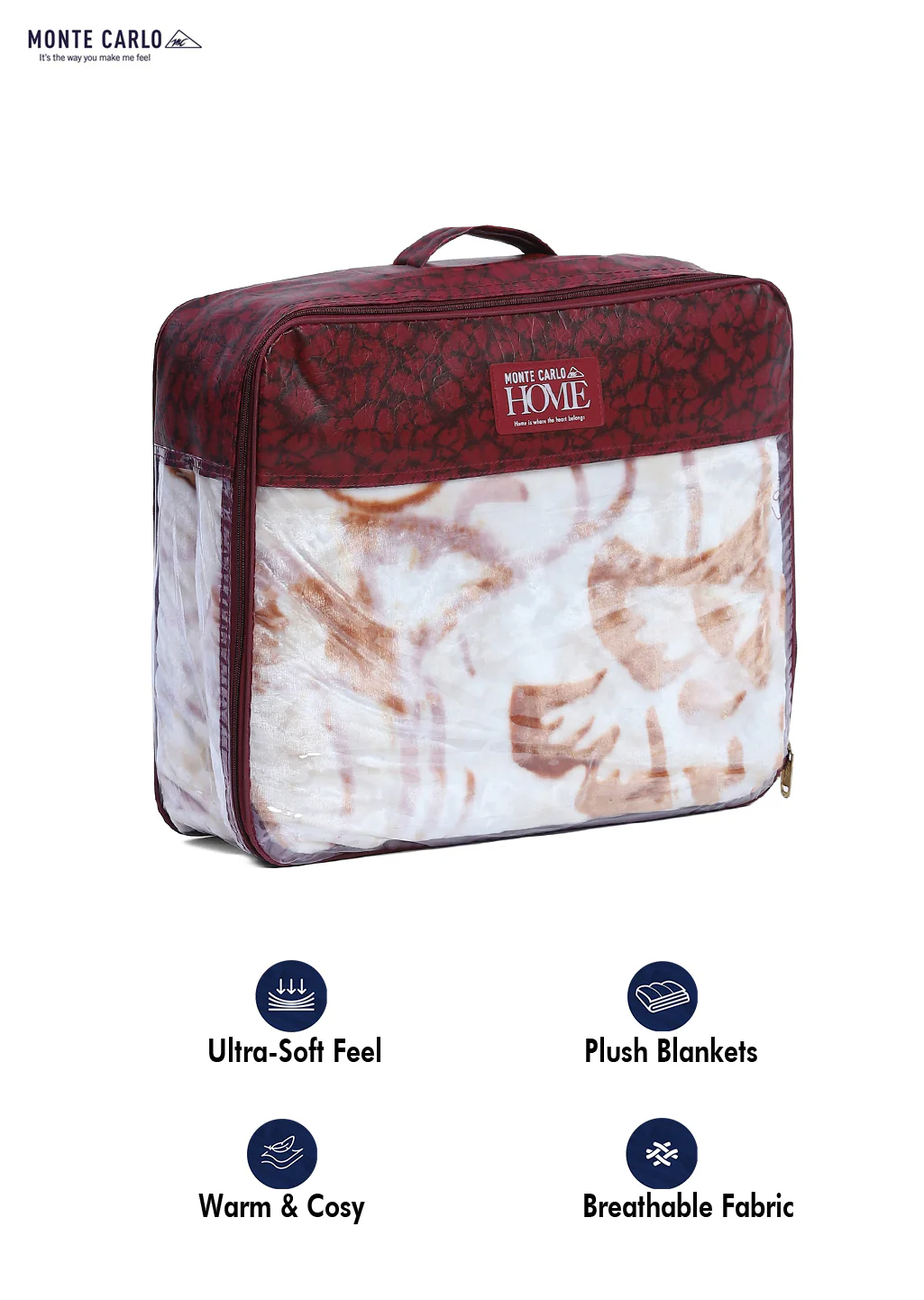 Printed Single Bed Blanket for Mild Winter -2 Ply - Image 8