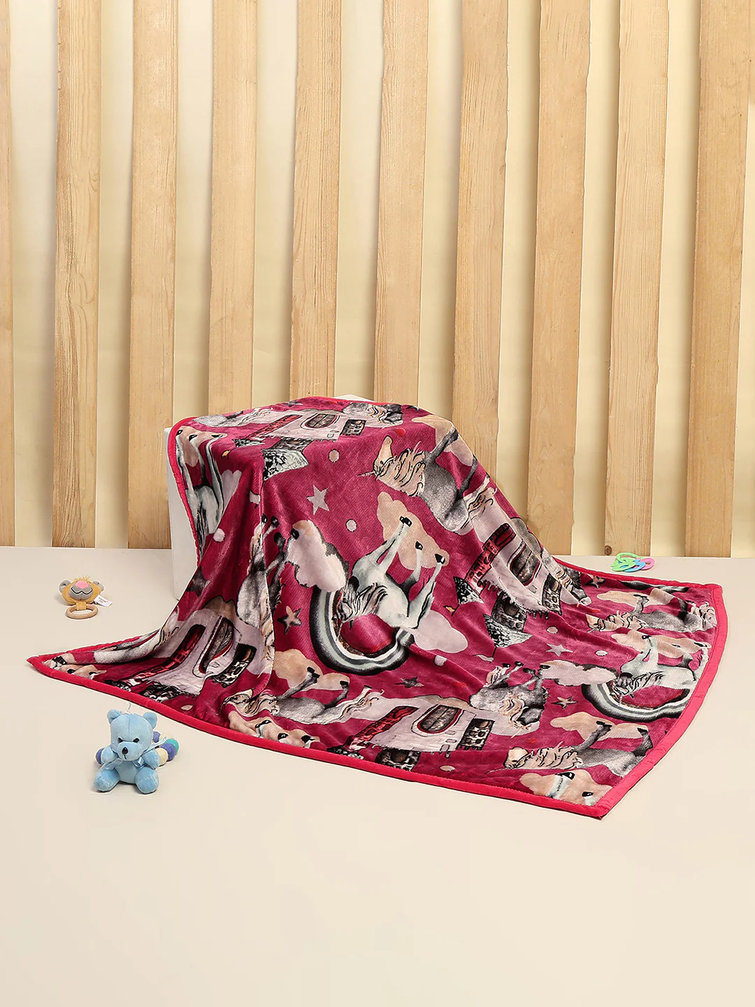 Printed Baby Blanket for Mild Winter -2 Ply - Image 2