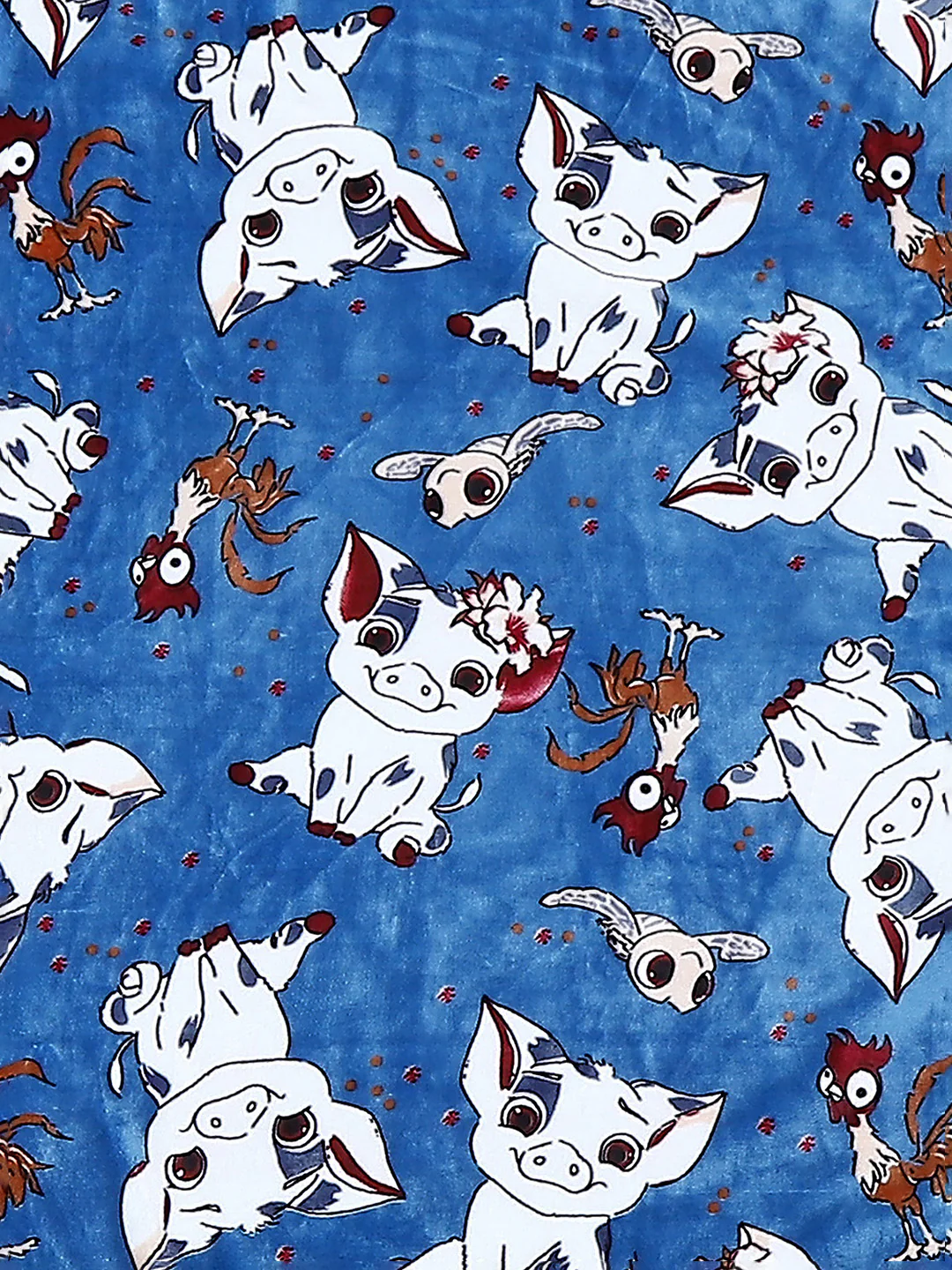 Moana Print Ultra Soft Disney Blue Baby Blanket - Image 3