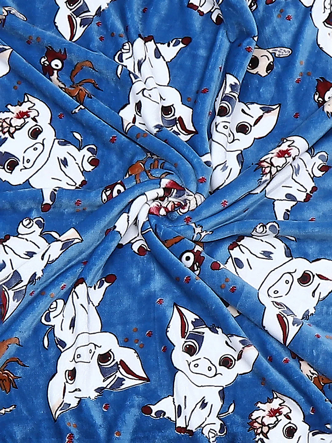 Moana Print Ultra Soft Disney Blue Baby Blanket - Image 4