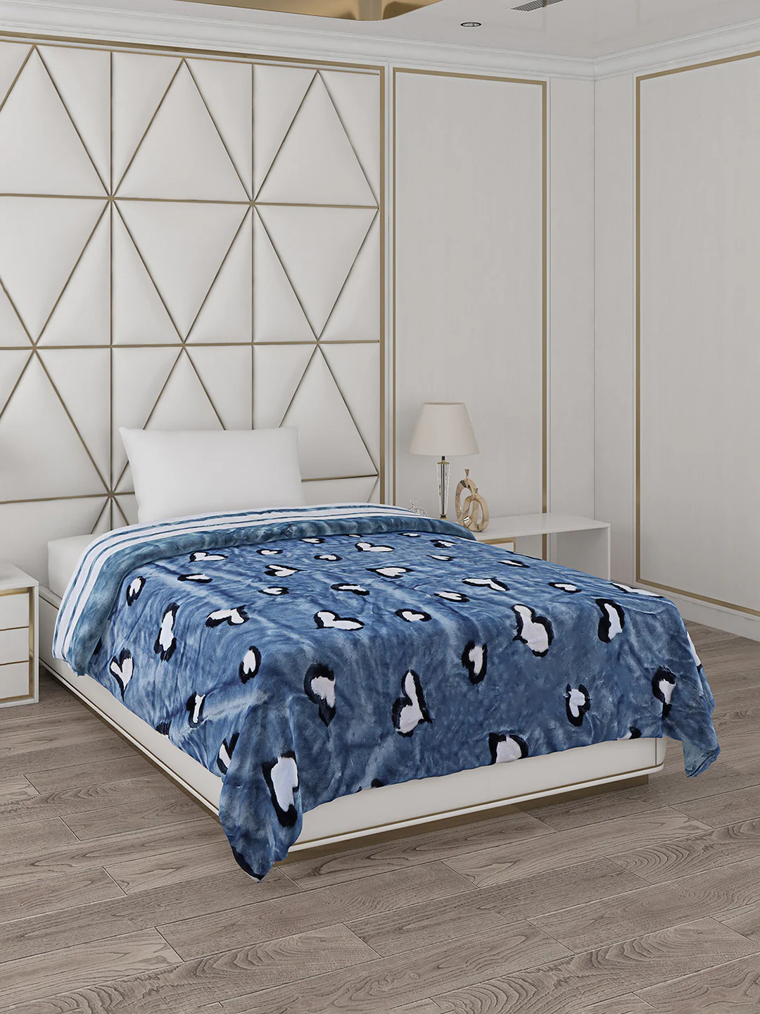 Printed Single Bed Blanket for Mild Winter -2 Ply - Image 5