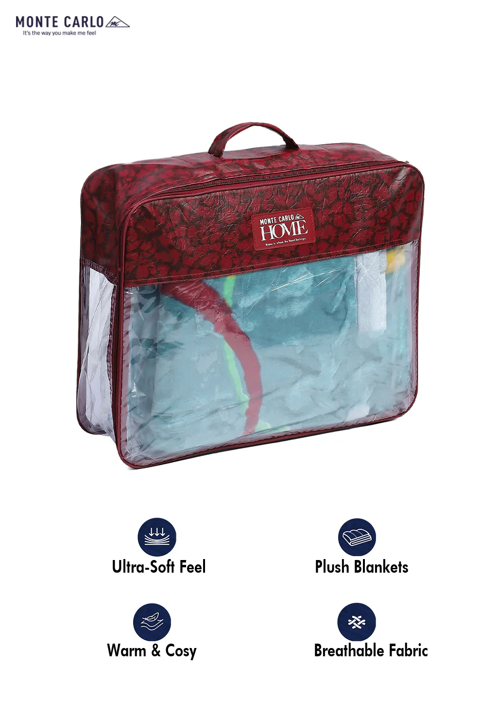Printed Single Bed Blanket for Mild Winter -2 Ply - Image 12