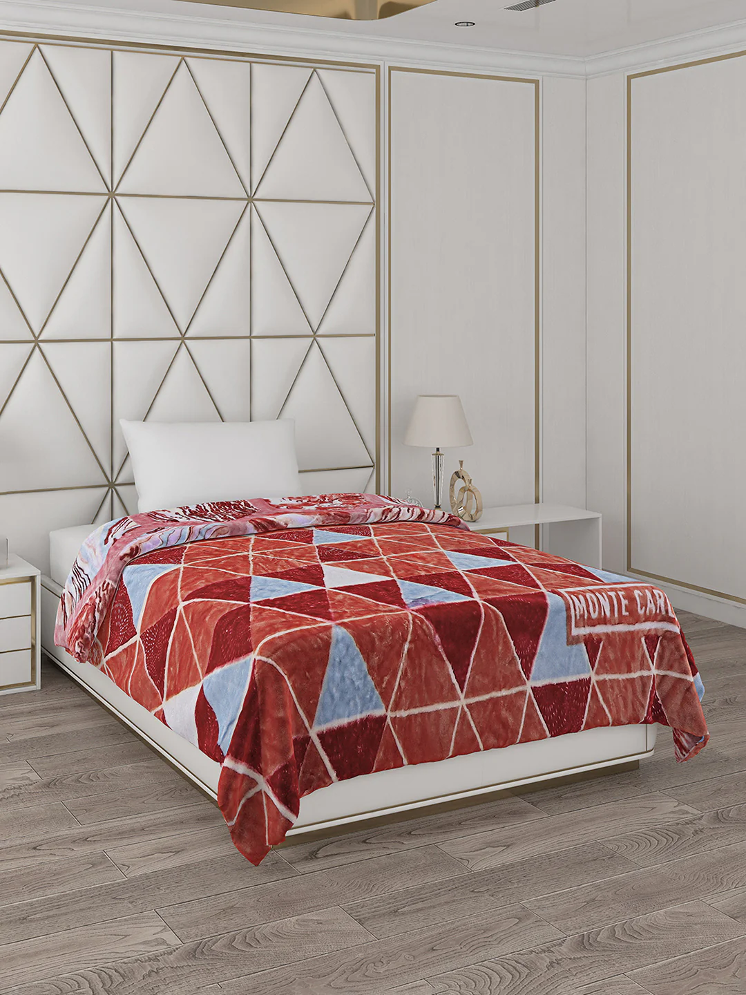 Printed Single Bed Blanket for Mild Winter -2 Ply - Image 4