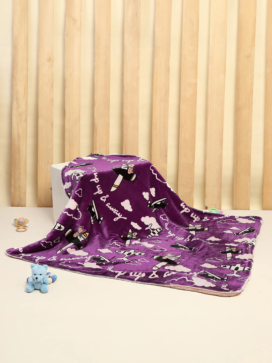 Printed Baby Blanket for Mild Winter -2 Ply - Image 2