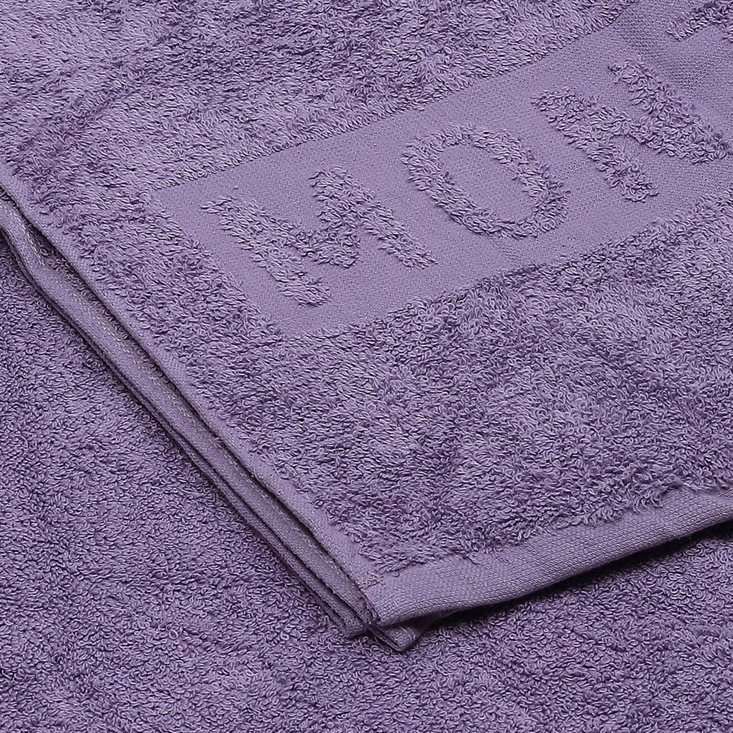 Purple Cotton 525 GSM Bath Towel - Image 3