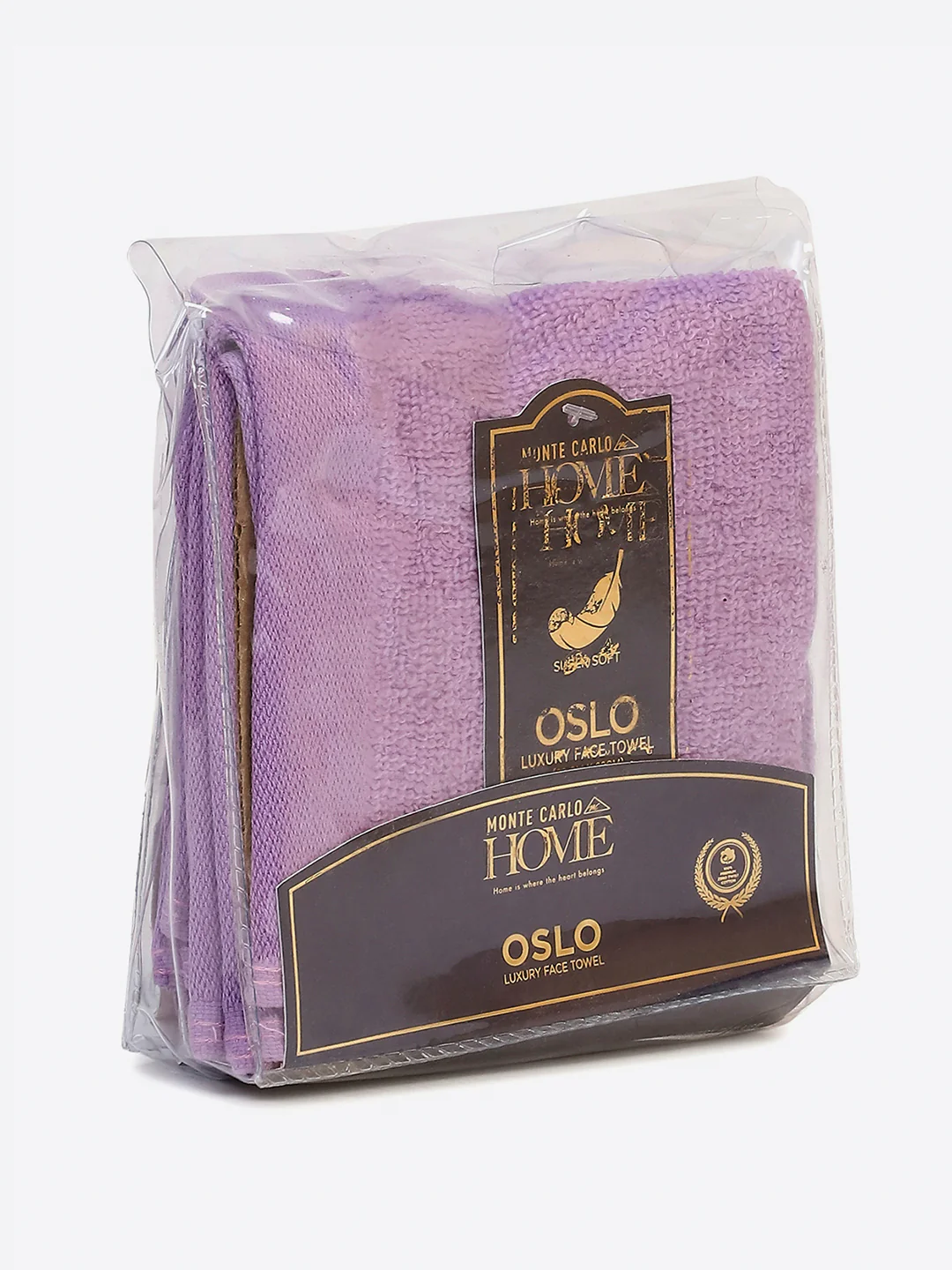 Purple Cotton Solid 600 GSM Face Towel (Pack of 4) - Image 5