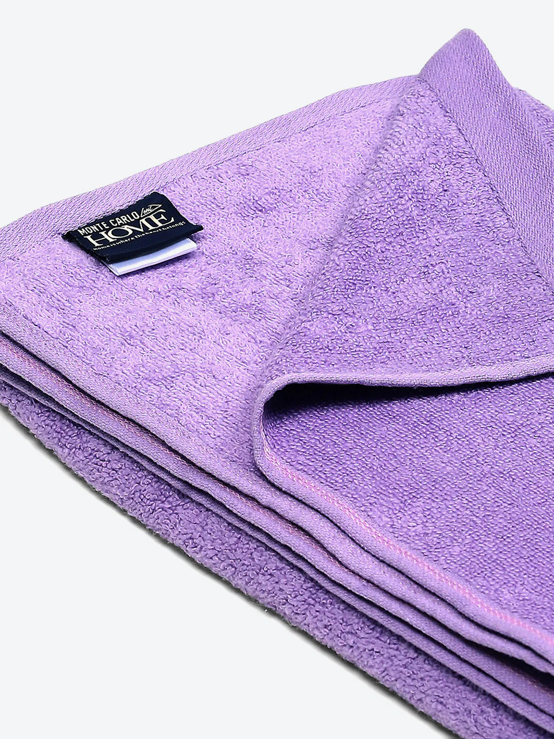 Purple Solid Pure Cotton 350 GSM Bath Towel (Oslo) - Image 4