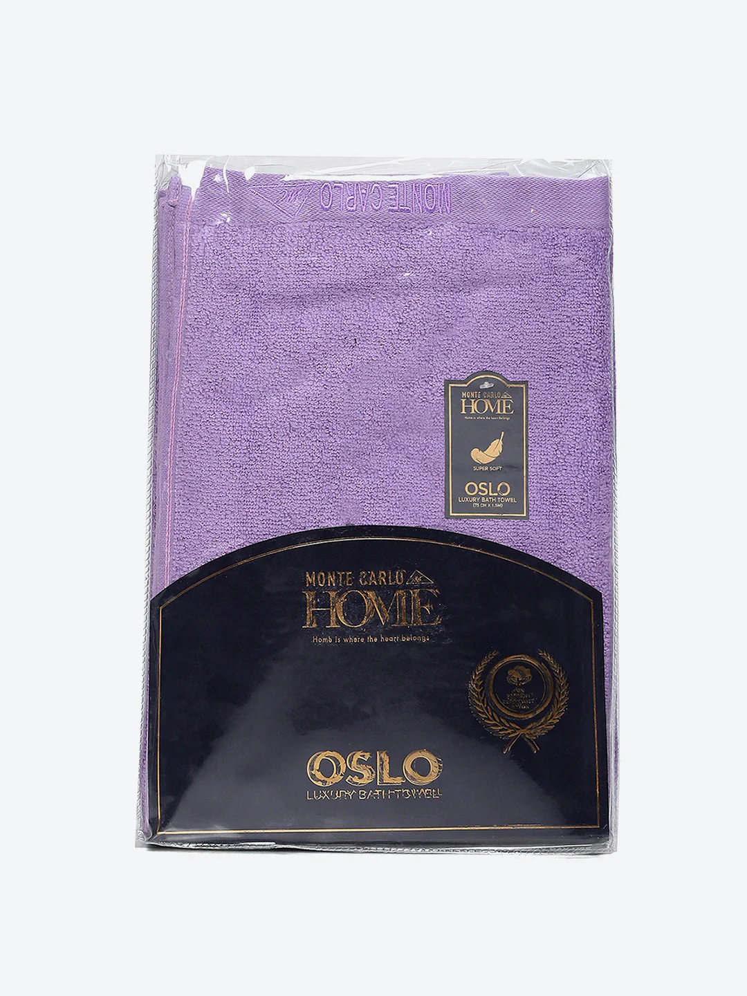 Purple Solid Pure Cotton 350 GSM Bath Towel (Oslo) - Image 5