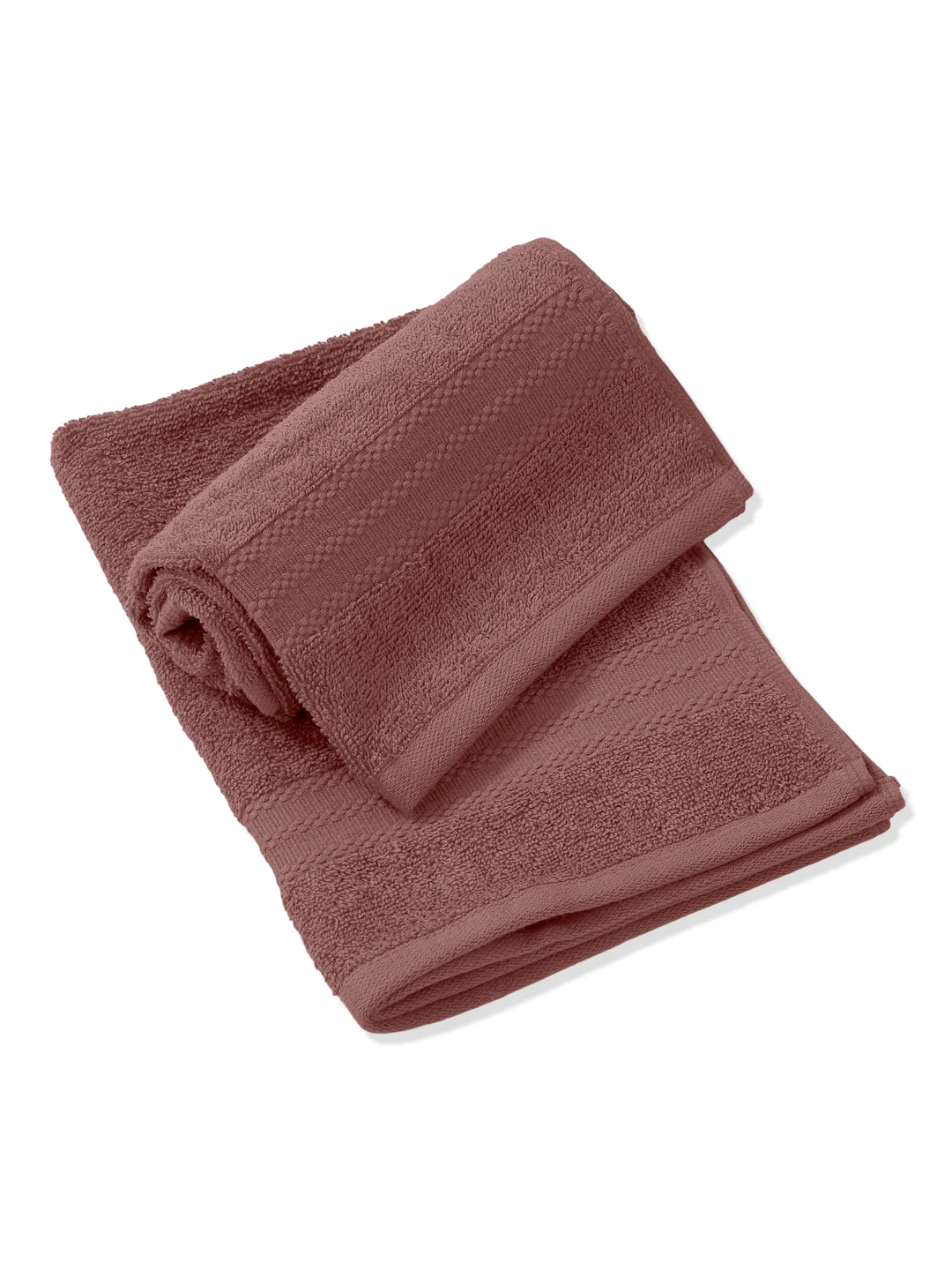 Quartz Pink Pure Cotton Solid 380 GSM Hand Towel 2 Pc Set (Jazz Collection) - Image 4