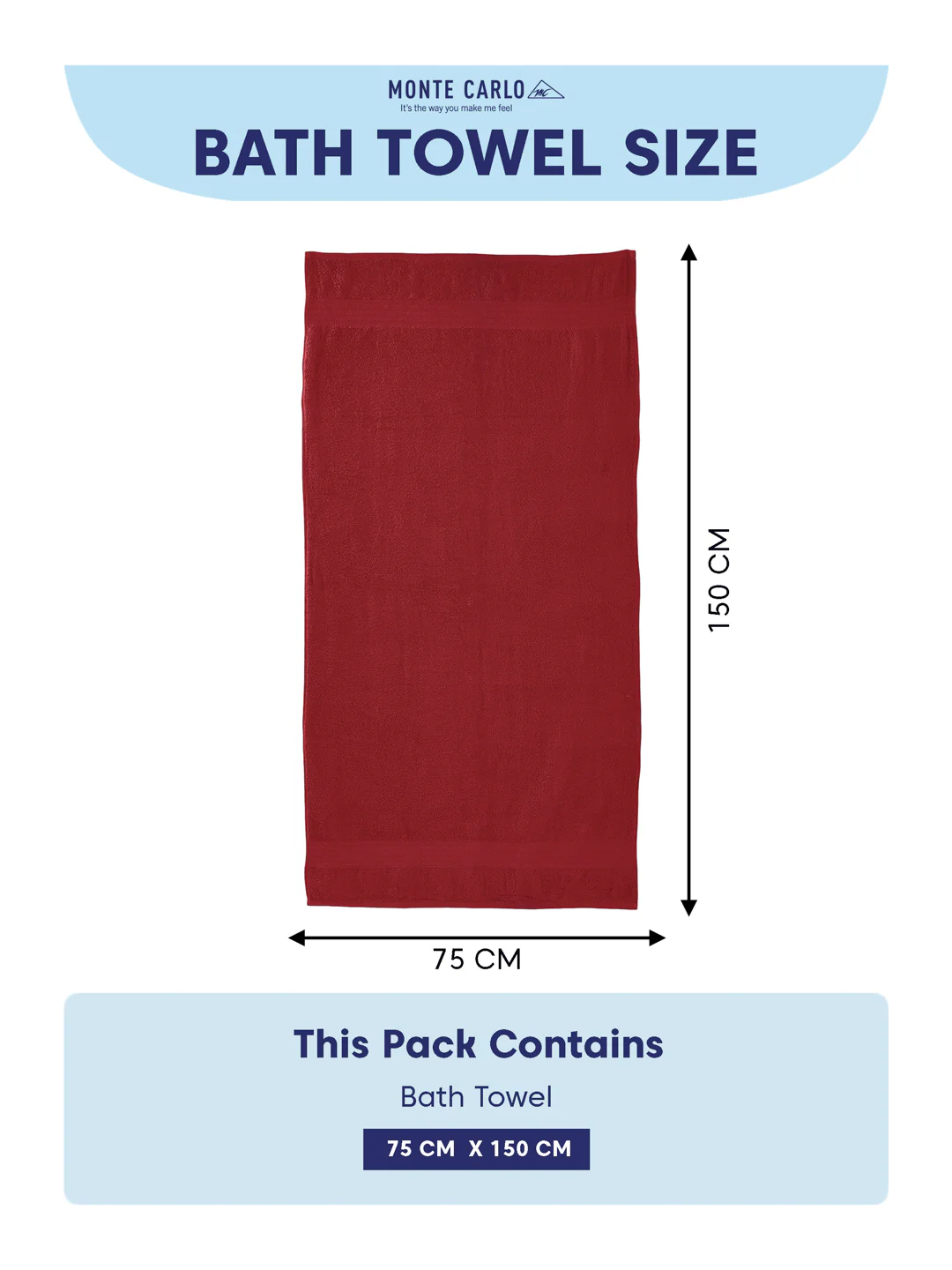 Red 100% Cotton Solid 380 GSM Bath Towel Jazz 4 Pc Set Gifting Box Pack - Image 10