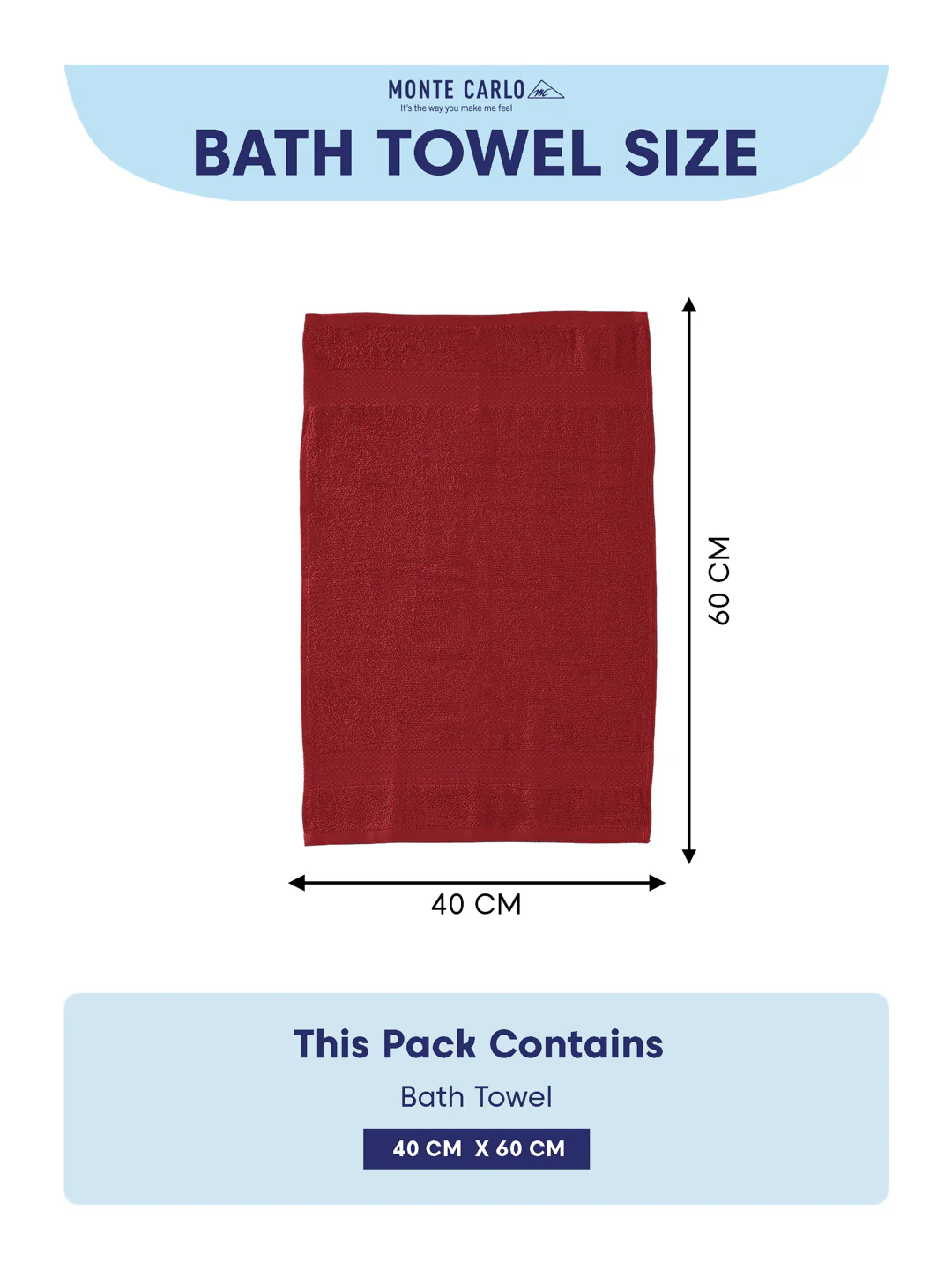 Red 100% Cotton Solid 380 GSM Bath Towel Jazz 4 Pc Set Gifting Box Pack - Image 11