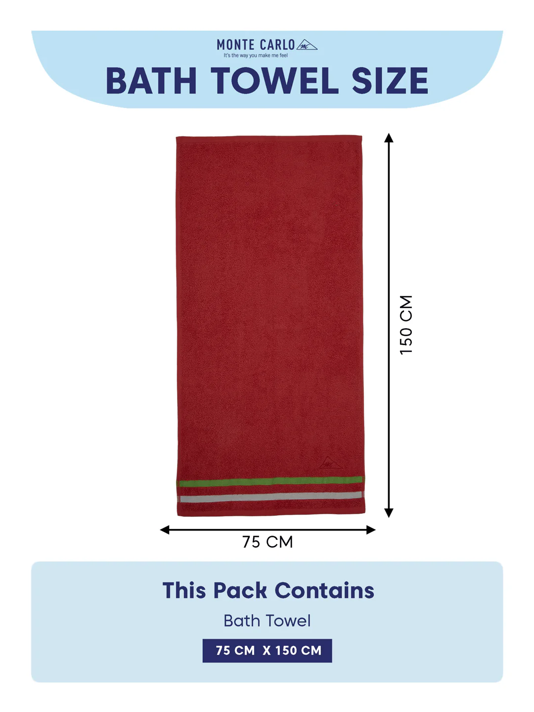 Red 100% Cotton Solid 400 GSM Gym Towel Active Dry 2 Pc Set Gift Box Pack with Free Bottle - Image 10