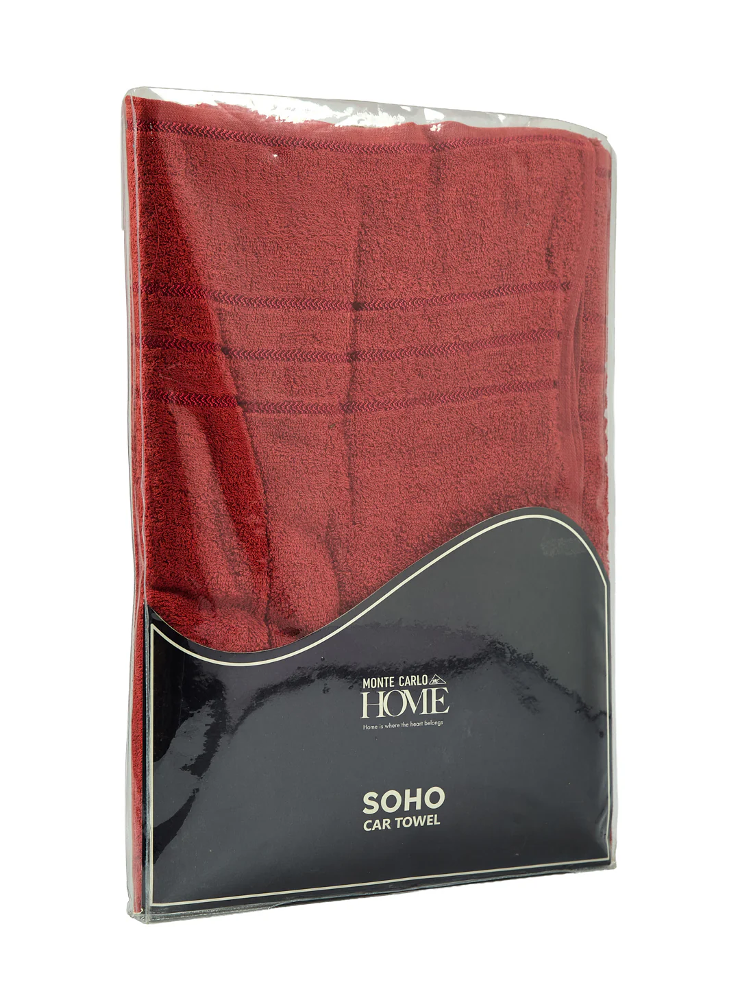 Red Pure Cotton Solid 340 GSM Car Towel 1 Piece (Soho Collection) - Image 8