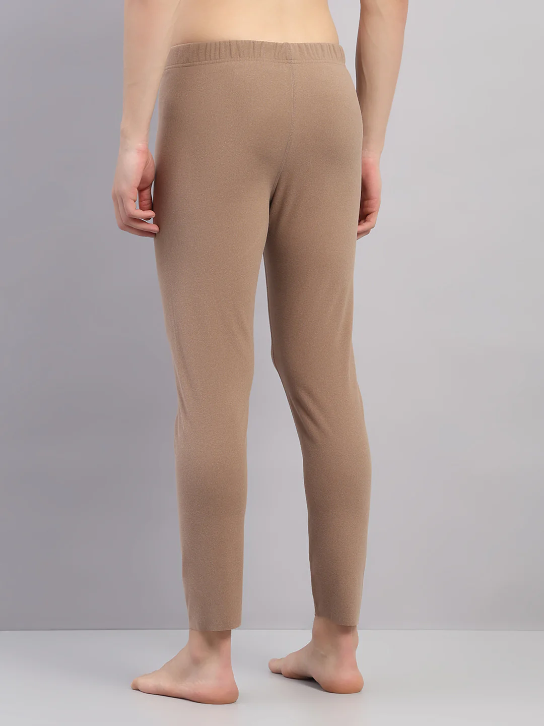 Rock.it Men Beige Solid Regular Fit Thermal Lower - Image 5