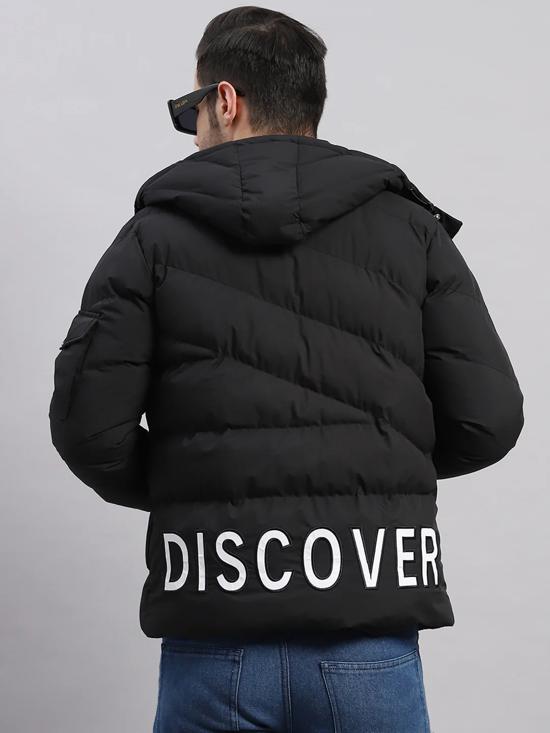 Rock.it Men Black Solid Collar Full Sleeve Jacket - Image 6