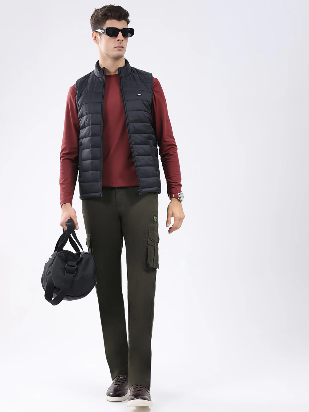 Rock.it Men Black Solid Collar Sleeveless Jacket - Image 2