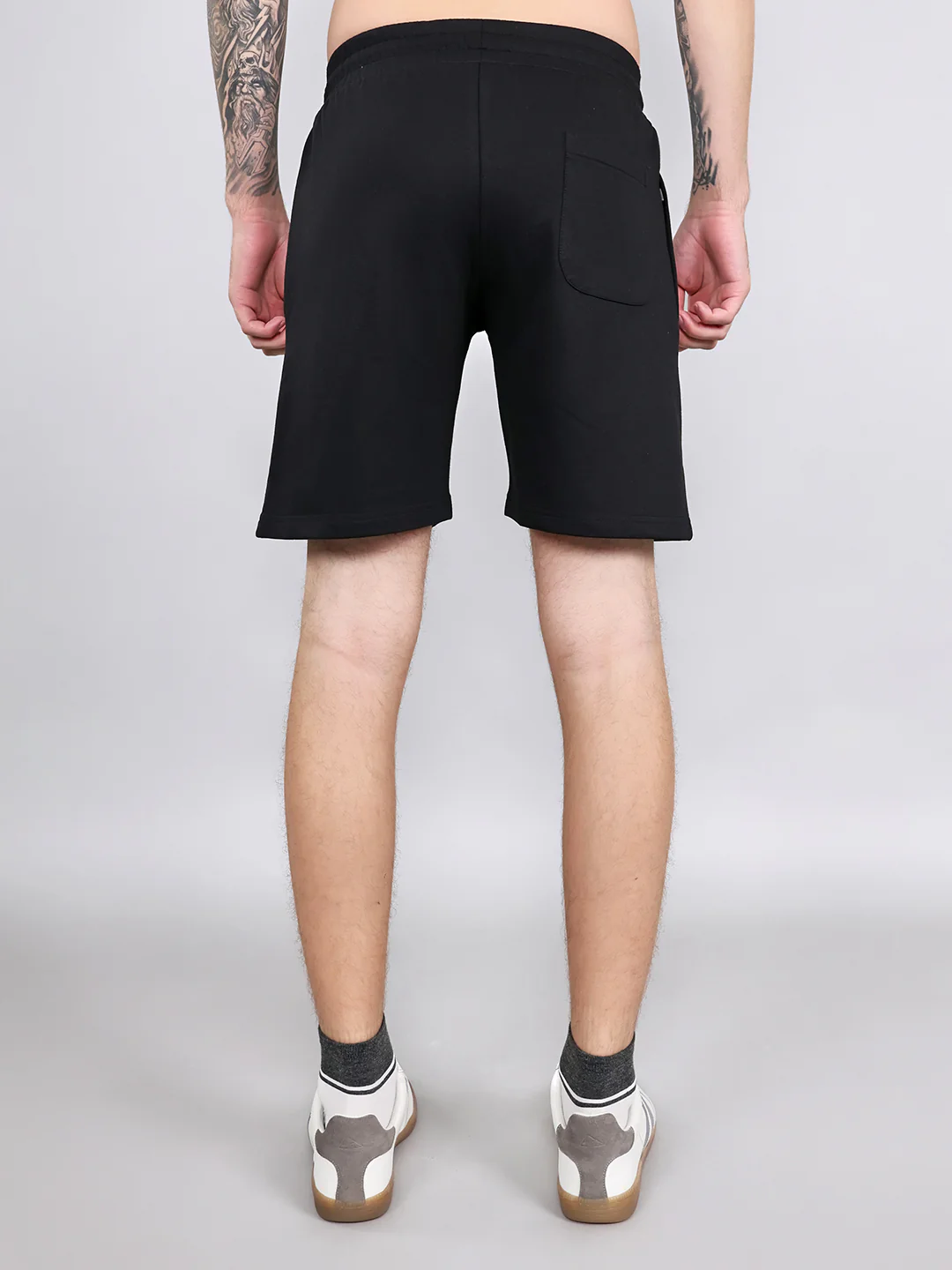 Rock.it Men Black Solid Regular Fit Shorts - Image 4