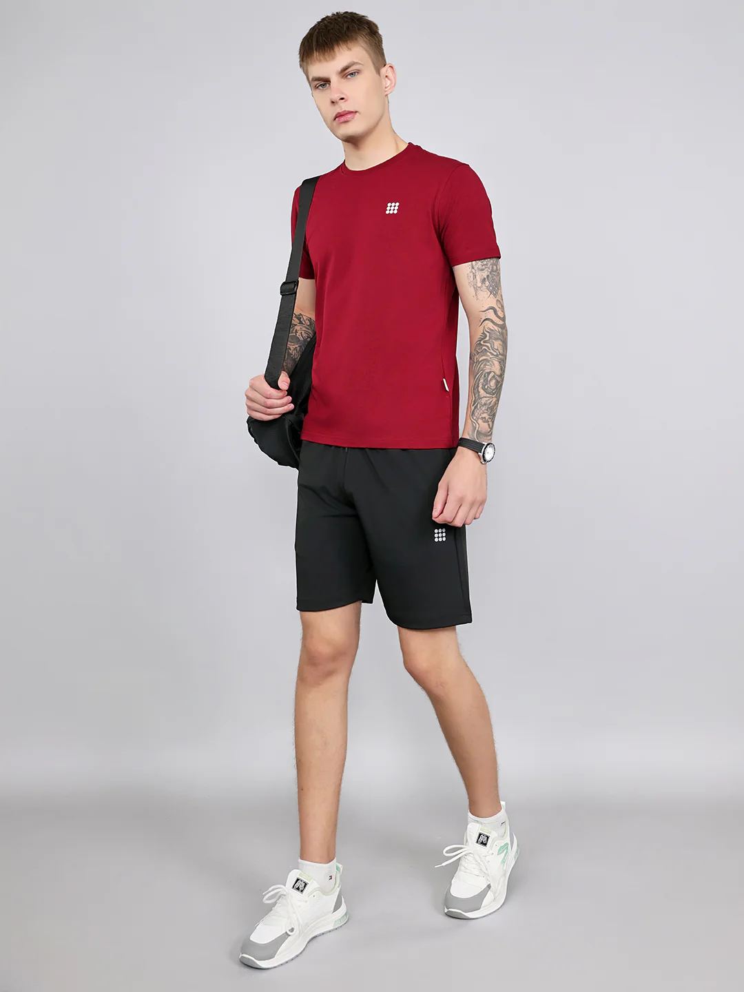 Rock.it Men Black Solid Regular Fit Shorts - Image 6