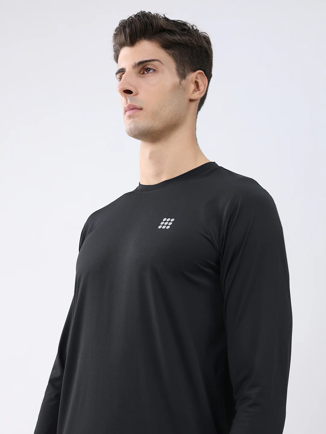 Rock.it Men Black Solid Round Neck Full Sleeve Winter T-Shirt - Image 7