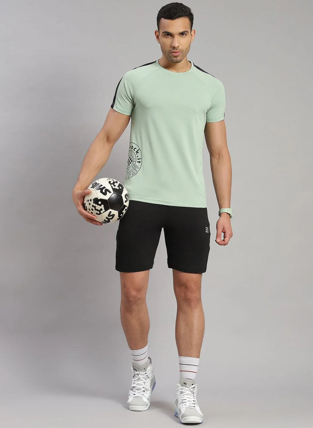 Rock.it Men Black Solid Short - Image 2