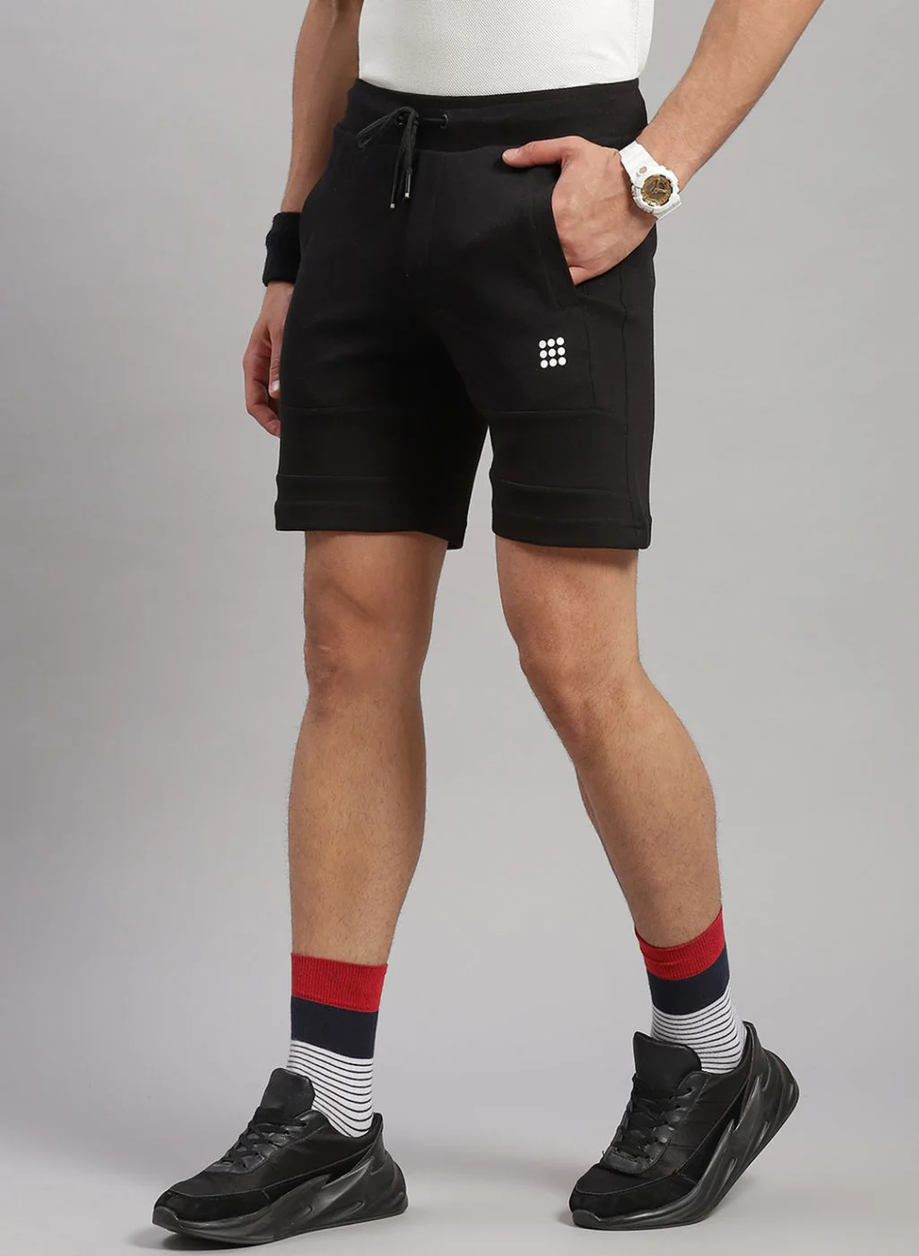 Rock.it Men Black Solid Short - Image 4