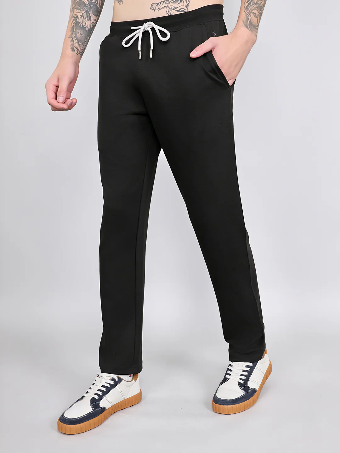 Rock.it Men Black Solid Smart Fit Lower - Image 2